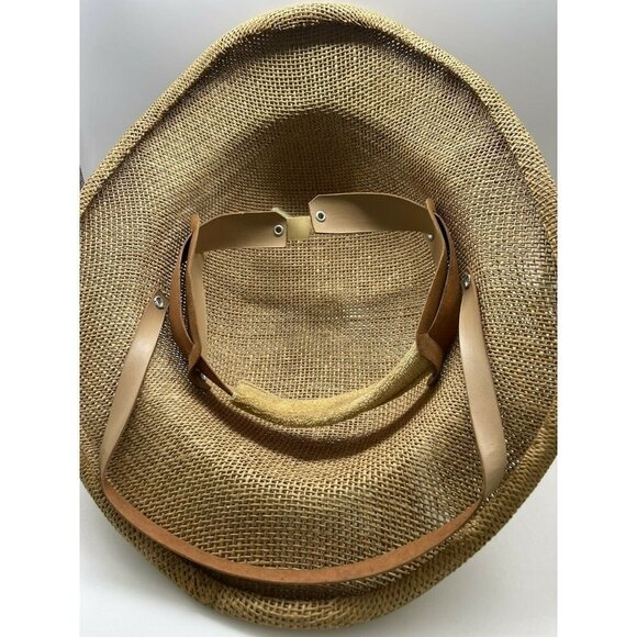 Surfari Brand Safari Style Hat Woven Khaki Tan color - Picture 6 of 6